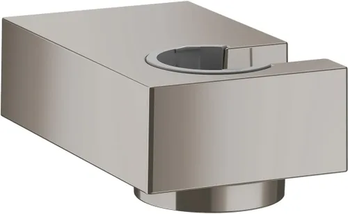 Vista 2 de hansgrohe Porter E 28387341 - Soporte para cabezal de ducha de mano, fácil de instalar, moderno a juego en cromo negro cepillado
