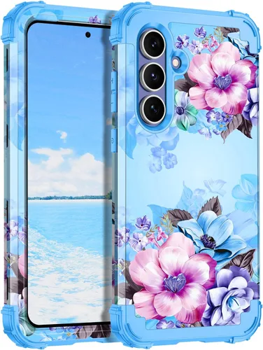 Vista 16 de Hekodonk Funda para Galaxy A17 5G, tres capas de protección resistente a prueba de golpes, plástico duro+silicona suave, funda protectora de cuerpo