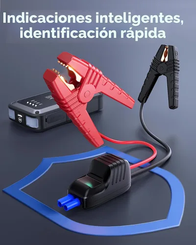 Vista 6 de TREKURE Arrancador portátil de batería de automóvil 4000A 16800mAh Caja de arranque, arrancador de batería de automóvil portátil con cables