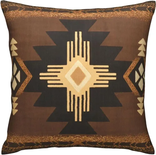 Vista 14 de IVSYCOF Fundas de almohada decorativas estilo sudoeste azteca para nativos americanos, funda de cojín cuadrado para sofá de casa, funda de cojín