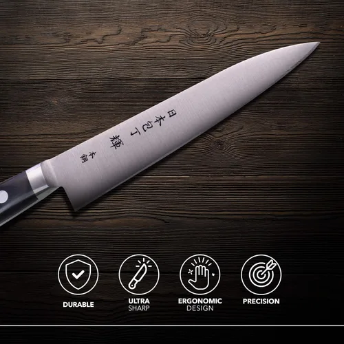 Vista 3 de Kagayaki CarboNext KC-1 - Cuchillo japonés KC-1, 4.9 pulgadas (4.921 in), rendimiento de acero al carbono, más fácil de mantener, fabricado en Japón