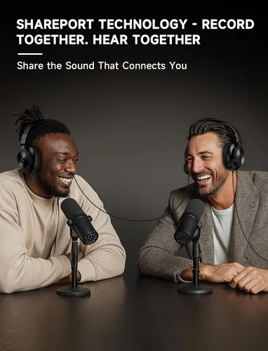 Vista 5 de AOC Auriculares Bluetooth sobre la oreja, monitor de estudio inalámbrico y auriculares DJ mezcladores con tiempo de reproducción de 72 horas, Negro