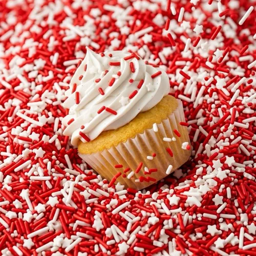 Vista 18 de Gránulos Azúcar de color Gránulos patrióticos Espolvorear rojo, blanco y azul Azúcar de cóctel Espolvorear para cupcakes Gránulos