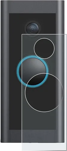 Vista 2 de upscreen Protector de pantalla antirreflejos compatible con timbre Ring Video Doorbell Wired – Película de protección mate