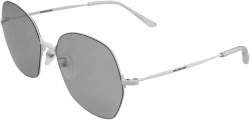 Vista 2 de Balenciaga Gafas de sol unisex redondas blancas y grises BB0014S-30006608-006