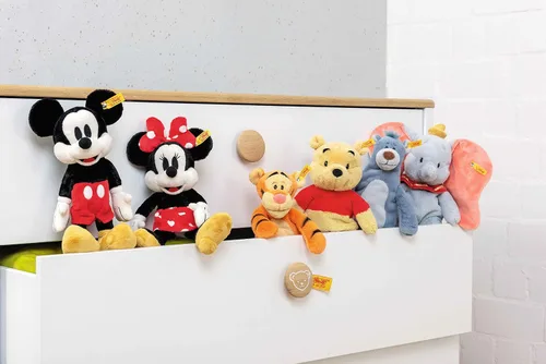 Vista 5 de Steiff Disney Soft Cuddly Friends Dumbo - Peluche de 12 pulgadas, color azul claro