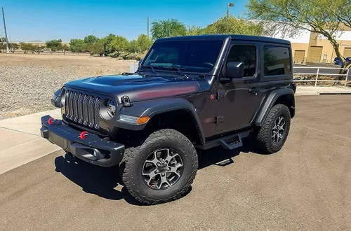 Vista 3 de Magnum RT Drop Steps - Estribos negros compatibles con Wrangler JL 2018-2026 de 2 puertas