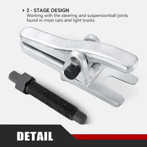 Vista 4 de ATPEAM Separador universal de rótulas Herramienta de extracción resistente para separar brazos, barras de acoplamiento y rótulas en automóviles