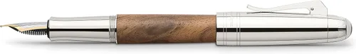 Vista 9 de Graf von Faber-Castell Pluma estilográfica Magnum Madera de nogal Pluma mediana