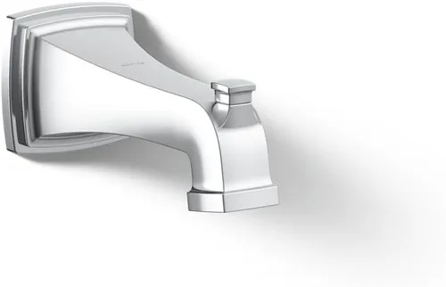 Vista 16 de KOHLER 27406-BL Riff - Boquilla de baño para montaje en pared con desviador y conexión deslizante, grifo de bañera, color negro mate