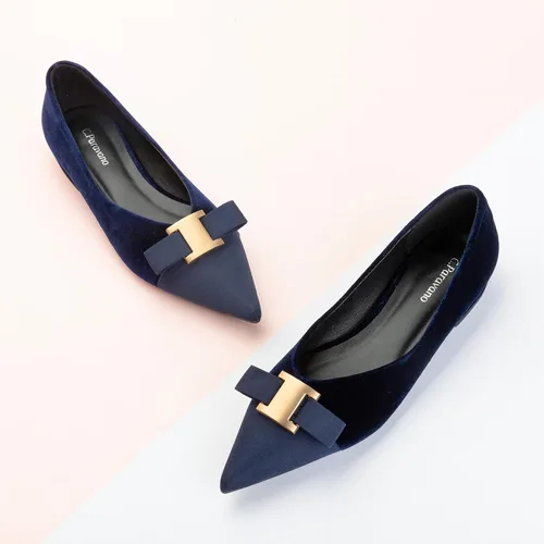 Vista 2 de C.Paravano Zapatos planos para mujer I Flat para mujer de cuero I puntiagudo I zapatos planos de ballet para mujer I Slip on Dressy Flats