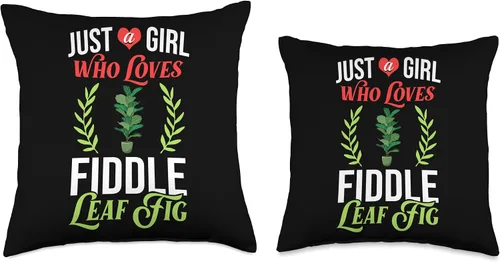 Vista 3 de Fiddle Leaf Fig Ficus Lyrata Care Tree Plant Soil Indoor Throw Pillow