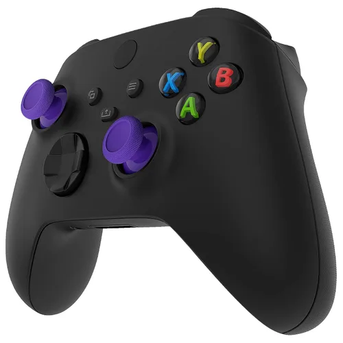 Vista 4 de eXtremeRate Replacement Controller Joystick for Xbox One - 4 PCS Purple Thumbsticks Analog Thumb Sticks Parts for Xbox Series XS, Xbox One SX, Elite