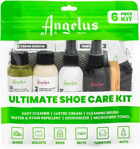 Vista 7 de Angelus Kit de limpieza de zapatos deportivos Kit de limpieza de zapatos con limpiador de zapatos, protector, desodorante, acondicionador, cepillo