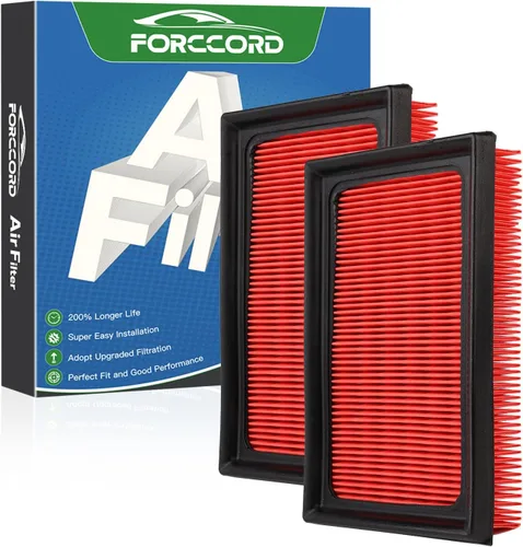 Vista 20 de Paquete de 2 Filtros de Aire para Motor Compatible con Volkswagen Atlas 2025-18 2.0L 3.6L, 2025-20 Atlas Cross Sport 2.0L 3.6L Reemplazo de Filtro