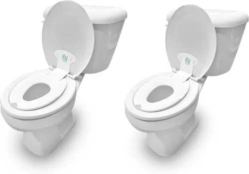Vista 12 de Ingenuity: Asiento de orinal Flip & Sit de Ingenuity (Blanco) – Asiento de entrenamiento para orinal fácil de instalar y quitar que se acopla al