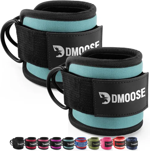 Vista 16 de DMoose Ankle Strap for Cable Machine - One Size Fit with Premium Padding, Workout Kickback Ankle Cuffs, Ankle Bands for Working Out, Booty Workouts
