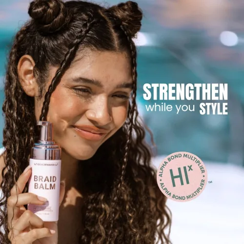 Vista 2 de The Beachwaver Co. Bálsamo para Trenzas Preparación Pre-Trenza - Tamaño Completo (4 Fl Oz) Espuma Imprimadora Domadora de Frizz Fortalece