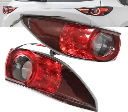 Vista 10 de Luz trasera compatible con Mazda Cx5 Cx-5 izquierda lente transparente luces traseras halógenas 2017 2018 2019 2020 2021 (L)