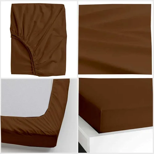 Vista 2 de Sábana bajera ajustable individual de 600 hilos suave de tejido satén de 100% algodón, color blanco, sábanas refrescantes de bolsillo profundo, se