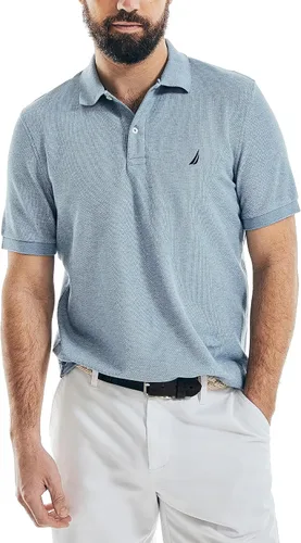 Vista 15 de Nautica playera polo clásica de mangas cortas, color sólido, para hombre