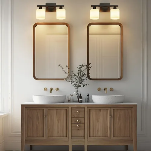 Vista 8 de Accesorios de iluminación de baño, accesorios de iluminación de baño sobre espejo, luces de tocador clásicas de interior, luz de tocador moderna