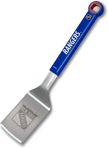 Vista 8 de YouTheFan NHL - Espátula para barbacoa de acero inoxidable con abrebotellas