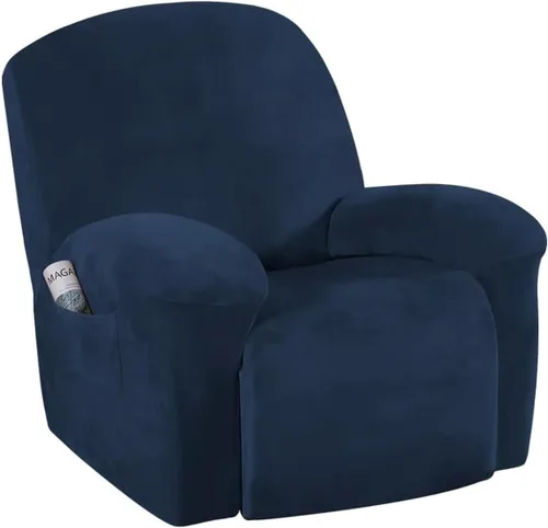 Vista 26 de H.VERSAILTEX Fundas elásticas para sillón reclinable, Funda para silla reclinable, Funda para sofá, 1 pieza, moderna, de terciopelo, elegante