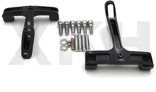 Vista 2 de XKH - Soporte de montaje para estribo de pasajero negro compatible con Touring Trike 1993-2019 [B07NSD3H47]