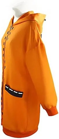 Vista 2 de PUONU Disfraz de anime de cosplay con abrigo juego completo de 7 piezas Yomozuki Runa para niñas