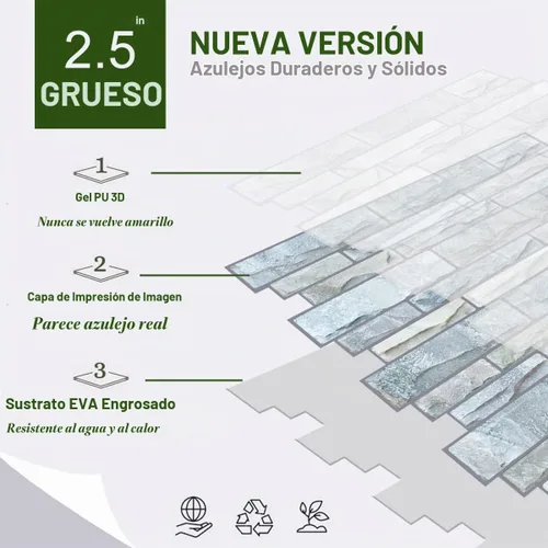 Vista 6 de STICKGOO Protector contra salpicaduras de 10 hojas para despegar y pegar, azulejos autoadhesivos de pared de 12"X12", protector contra salpicaduras