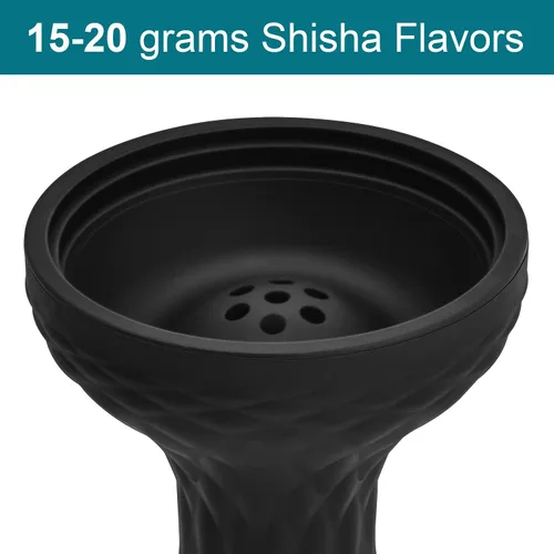 Vista 4 de Cuenco para cachimba – Cuenco de silicona para shisha, perfecto para trabajar como accesorios de fumar, kit de cachimba duradero para shisha