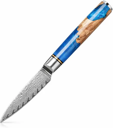 Vista 11 de Tidal Blue - Cuchillo para pan de 8" - Damasco