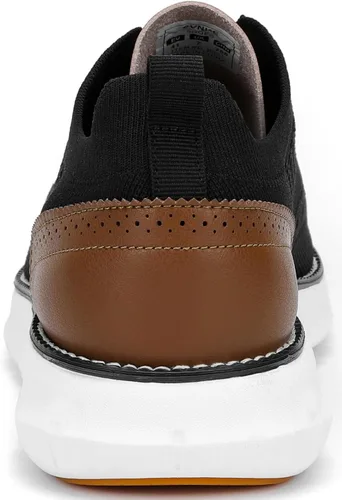 Vista 4 de Men's Casual Dress Oxfords Shoes Breathable Knit Leisure Fashion Sneakers Lightweight Comfortable Walking Shoes