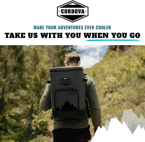 Vista 3 de Cordova Outdoors Mochila Backcountry Class con enfriador suave, bolsa térmica aislada, con aislamiento de espuma, duradera, protección UV
