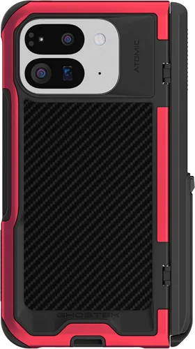 Vista 11 de Ghostek Atomic - Funda delgada transparente, parachoques de aluminio, protección resistente a prueba de golpes para Google Pixel 7 (6.3 pulgadas)