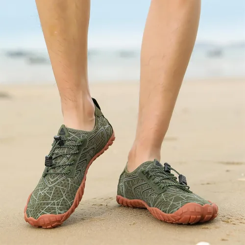Vista 3 de UBFEN Zapatos acuáticos para natación, para hombre y mujer, para deportes de playa, secado rápido, descalzos para navegación, pesca, buceo, surf