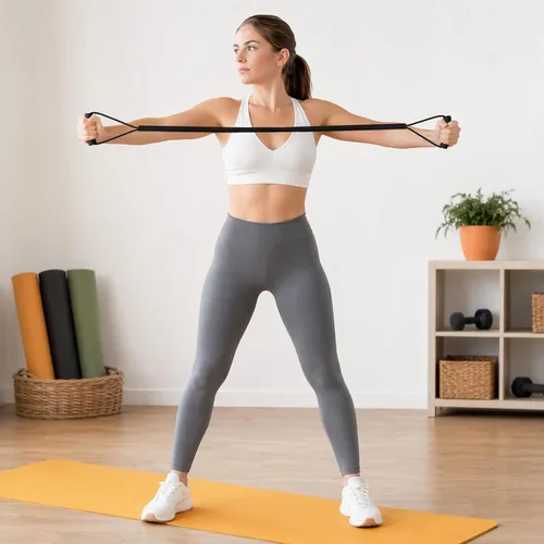 Vista 4 de Fancyes Bandas elásticas de resistencia para entrenamiento de agilidad de cuerda para boxeo de sombra