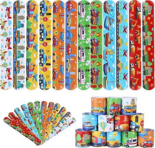 Vista 17 de Serencatcher 48pcs Slap Bracelets Party Favors for Birthday Baby Shower Party Supplies Gifts