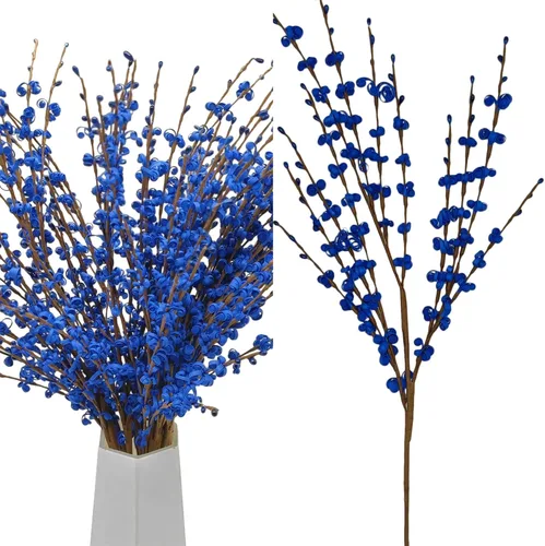 Vista 14 de Wootkey 10 piezas de flores artificiales de jazmín de tallo largo, color naranja quemado, jazmín otoñal, tallos florales de otoño para ramos