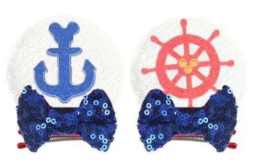 Vista 8 de CLGIFT Diadema con orejas de Minnie para bebés y niños pequeños (Ariel)