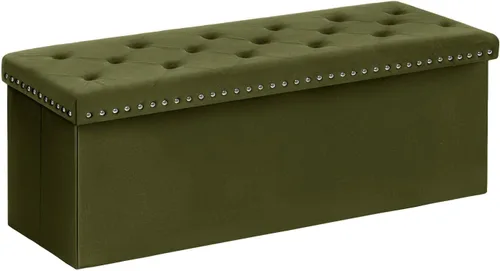 Vista 13 de B FSOBEIIALEO - Otomana de almacenamiento con forma de cubo plegable con capuchón - Otomanas con almacenamiento, cubierta de mesa de café, taburete