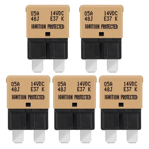 Vista 9 de GLOSO Circuit Breakers E37 Auto (T1) Reset Low Profile ATC/ATO - 1 Pack (3A)