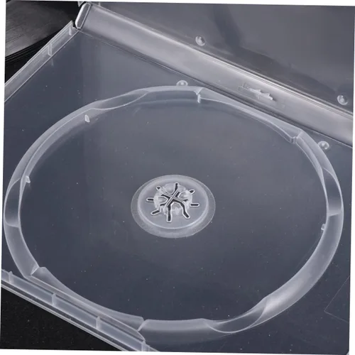 Vista 7 de Homoyoyo Caja de almacenamiento de CD transparente de 6 uds. Capacidad de la caja de DVD portátil para cine en casa Diseño de reconocimiento fácil