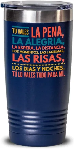 Vista 8 de Regalo para esposo Taza de café para esposa Perfecto regalo para graduados, profesionales y estudiantes Vaso con afirmaciones positivas, Negro