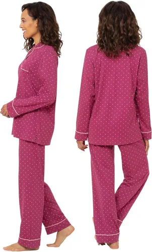Vista 78 de PajamaGram Conjunto de pijama para mujer – Pijama para mujer, jersey novio, 100% algodón