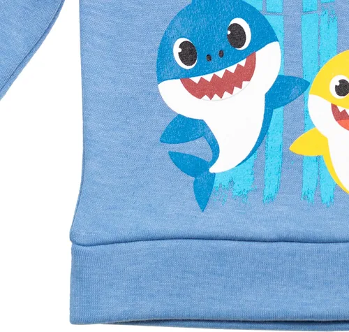 Vista 5 de Pinkfong Baby Shark - Conjunto de sudadera con capucha y pantalones de forro polar
