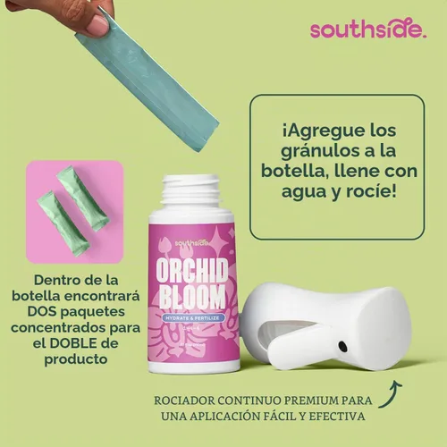 Vista 5 de Fertilizante Orchid Bloom de Southside – 16 onzas – Fomenta las flores con nutrición y humedad precisas – Fórmula suave, espray continuo premium