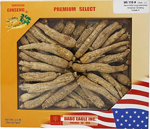 Vista 8 de DOL Raíz de ginseng cultivada a mano de Wisconsin americano, mediana y grande, ginseng americano cultivado de Wisconsin (grande, 16 onzas en caja)