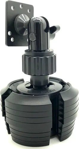 Vista 2 de LycoGear Soporte para vasos de bebidas ELD de metal resistente compatible con radio satélite Ham CB Pro y todos los dispositivos de montaje